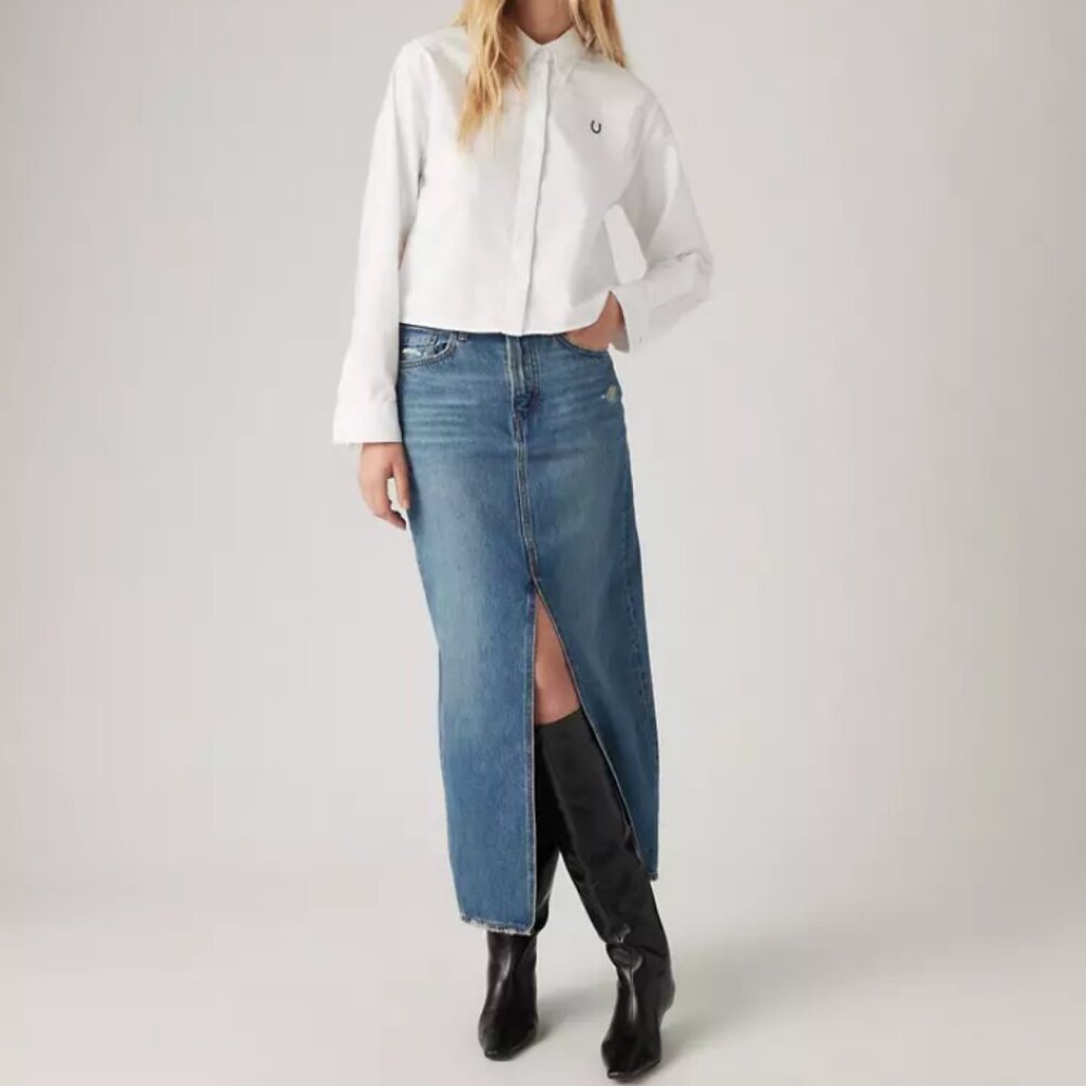 Levi's Ankle Column Skirt- Sz 33